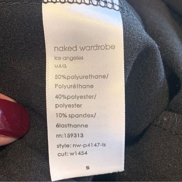 Naked Wardrobe High Waist Black Leggings Size Small - Picture 6 of 9